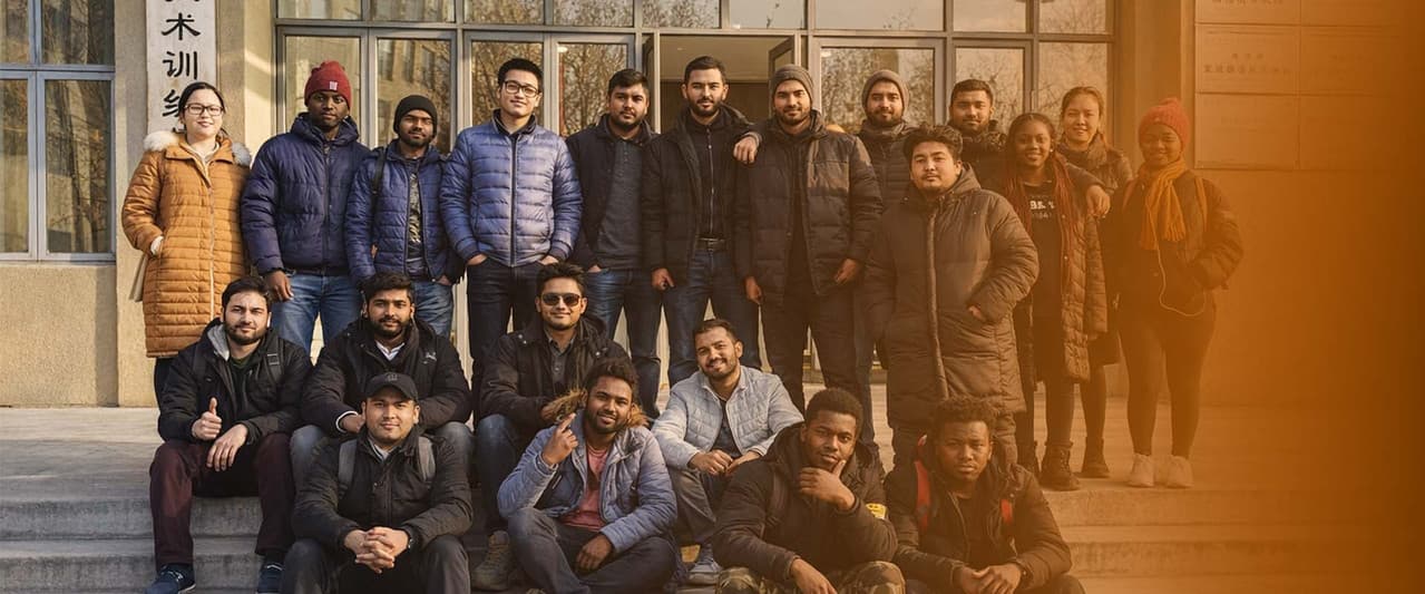 Happy tourists traveling